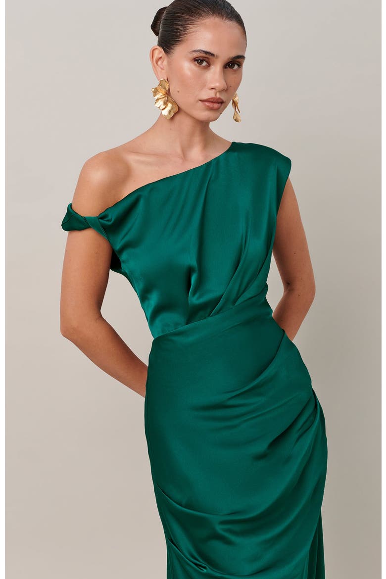 Justina Maxi Dress, Alternate, color, Emerald