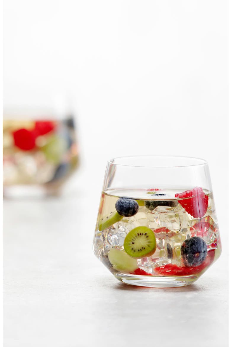 Pure Set of 6 Whiskey Glasses, Alternate, color, CLEAR