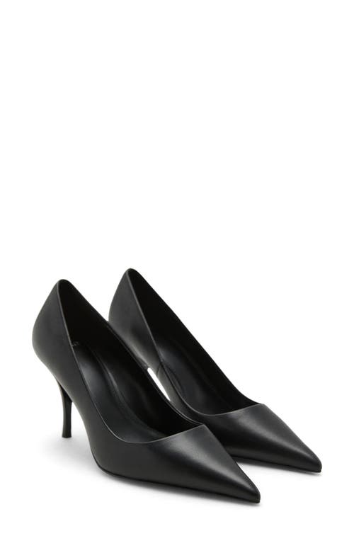Mango Sota Pointed Toe Pump In Black