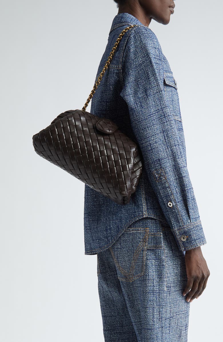 Bottega Veneta The Lauren 1980 Intrecciato Leather Clutch, Alternate, color,