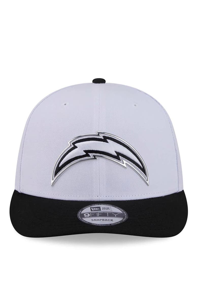 New Era Men's New Era  White/Black Los Angeles Chargers 2026 NFL Draft Pre-Curved 9FIFTY Snapback Hat, Alternate, color, White