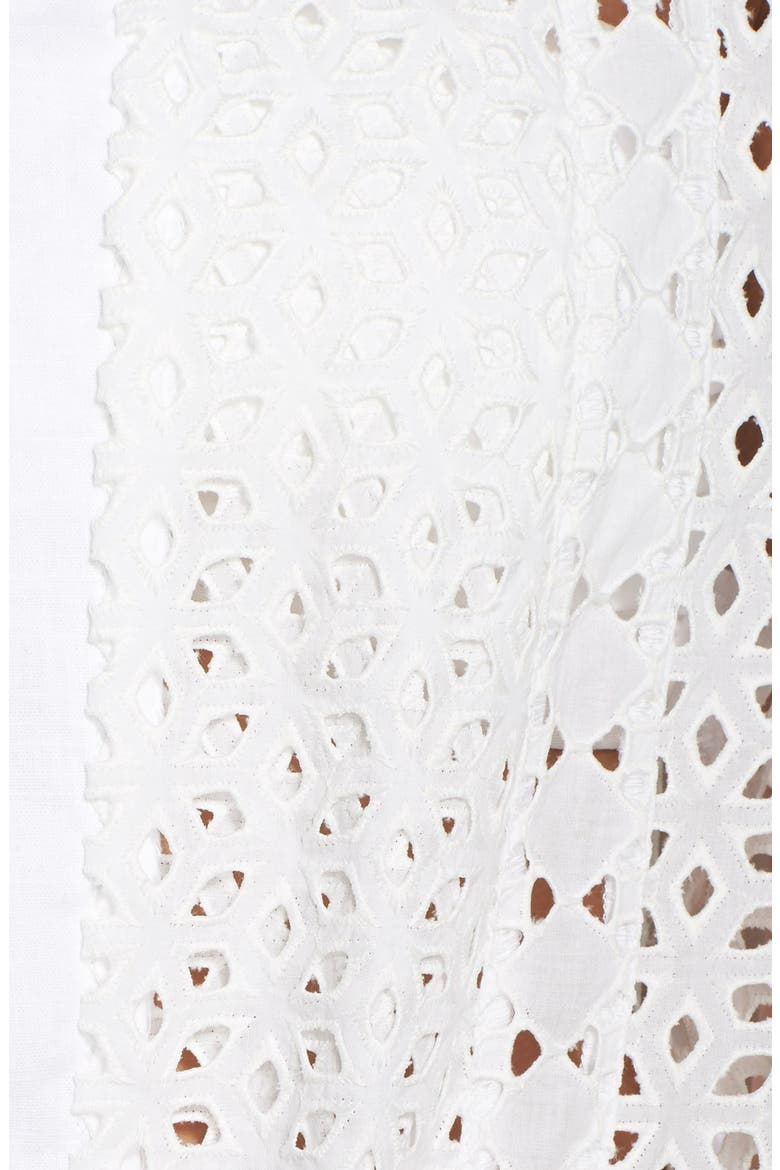 Cotton Eyelet Cover-Up Romper, Alternate, color, CREAM