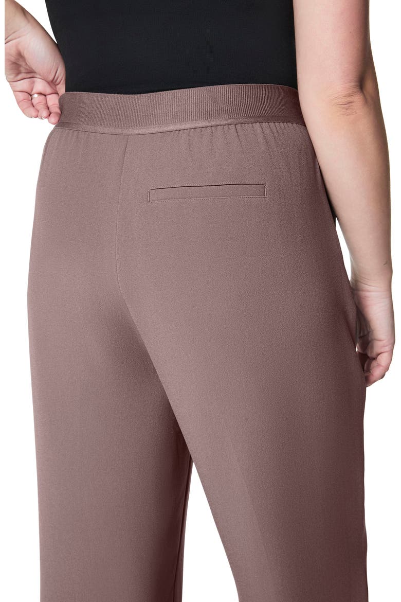 Crepe Straight Leg Pants, Alternate, color, SMOKE