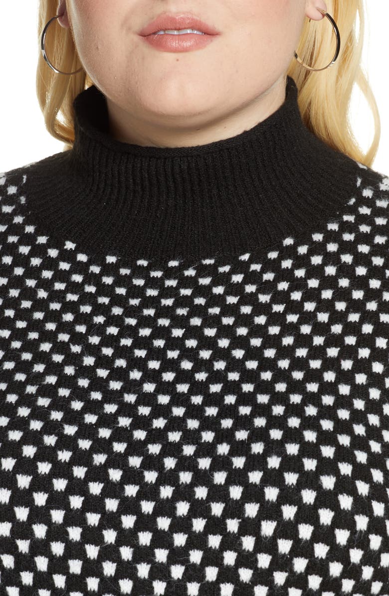 BP. Check Mock Neck Sweater, Alternate, color, 