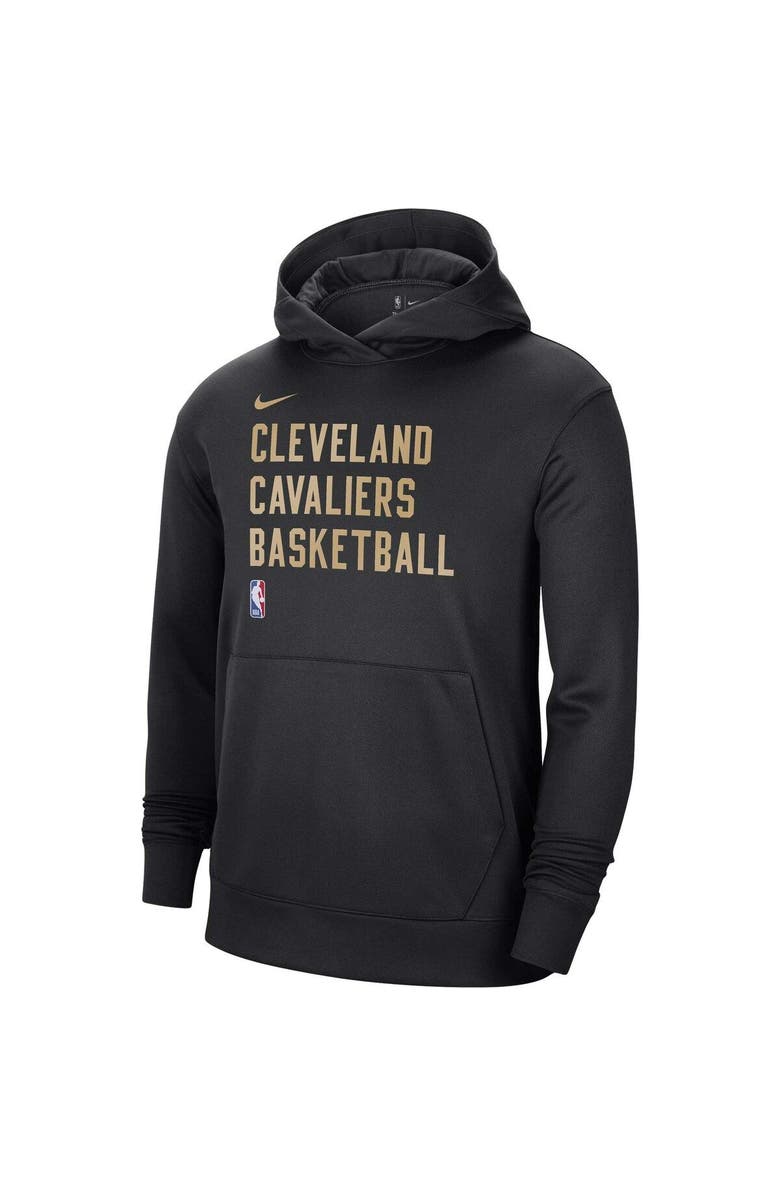 Nike Unisex Nike Black Cleveland Cavaliers 2023/24 Performance Spotlight On-Court Practice Pullover Hoodie, Alternate, color,