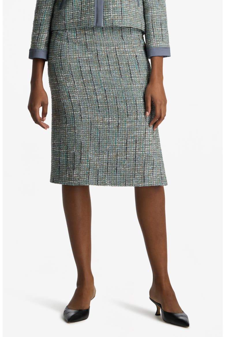 Metallic Tweed Skirt, Main, color, SLATE MULTI