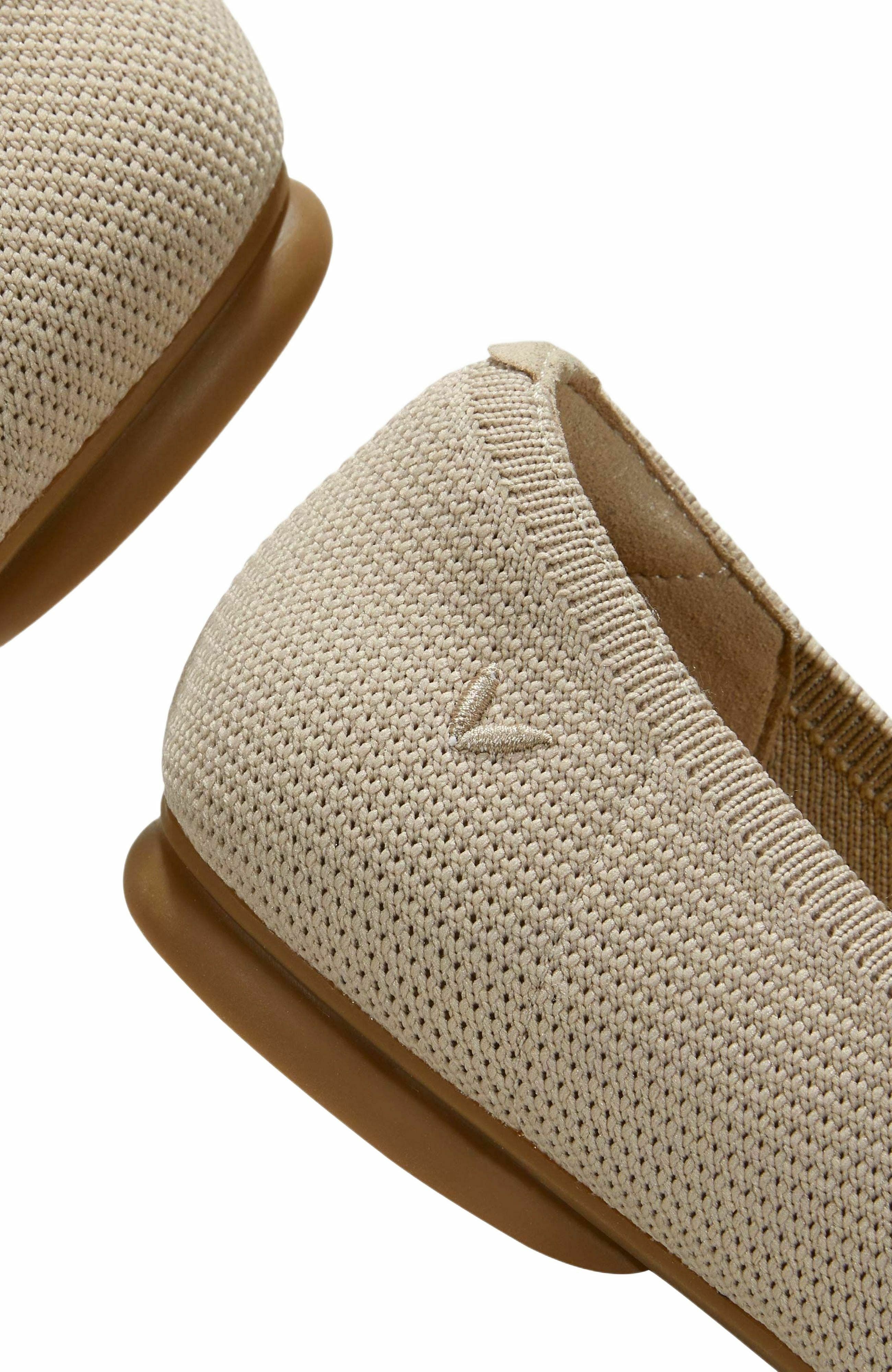 VIVAIA Almond-Toe Knotted Flats, Alternate, color, Almond