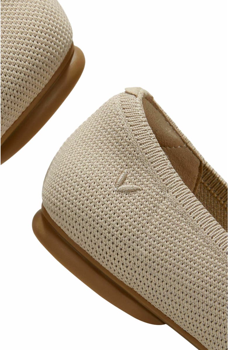 VIVAIA Almond-Toe Knotted Flats, Alternate, color, Almond