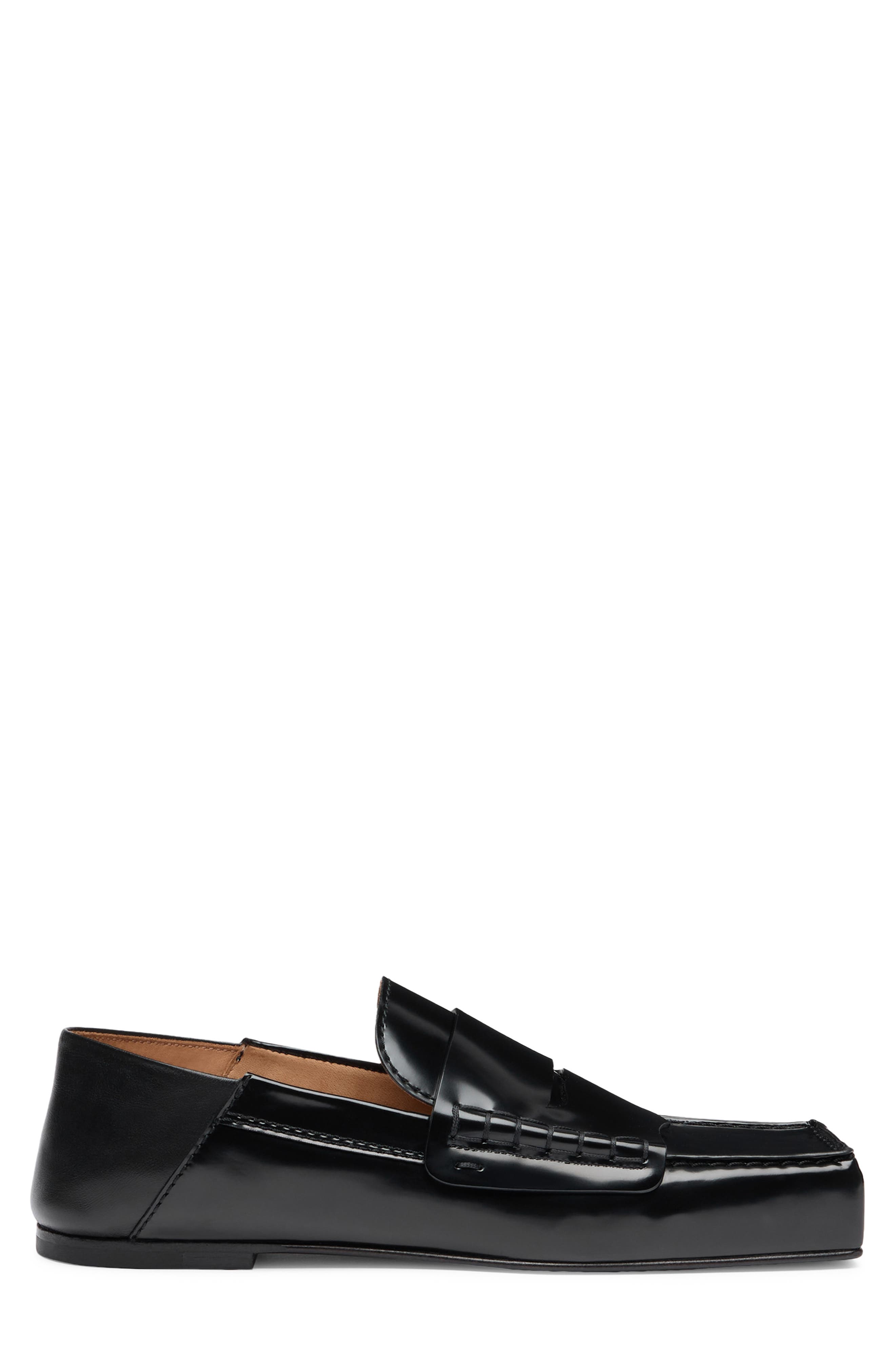 The Carré Loafer, Alternate, color, BLACK 990