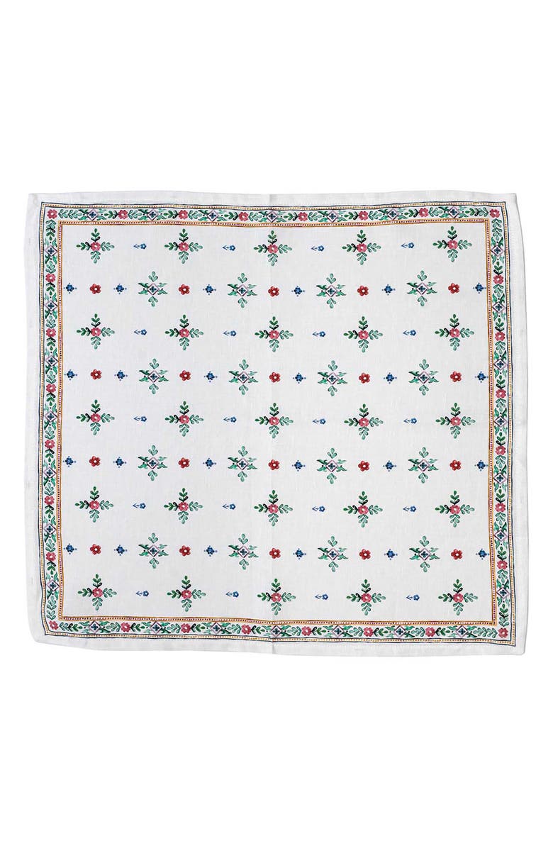 Juliska Heidi Set of 4 Linen Napkins, Alternate, color, Multi