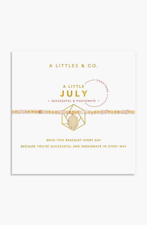 Birthstone A Little Bracelet in Gold-Tone Plating