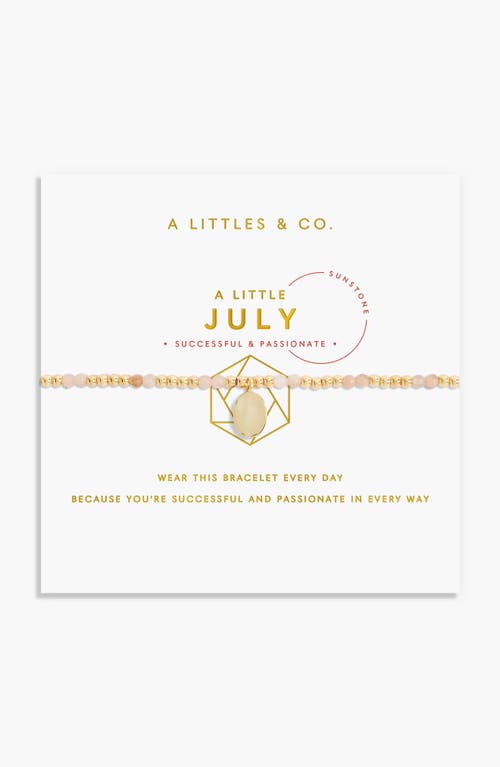 A Littles & Co. A Littles & Co Birthstone A Little July Bracelet