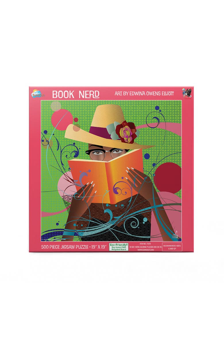 Sunsout Book Nerd 500 piece Jigsaw Puzzle for Adults, Alternate, color, Multicolor