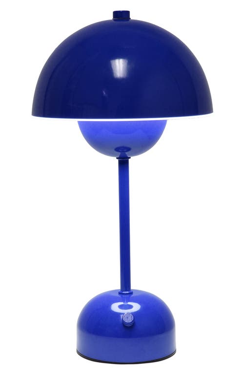 Lalia Home Touch Activated Wireless Lamp In Blue