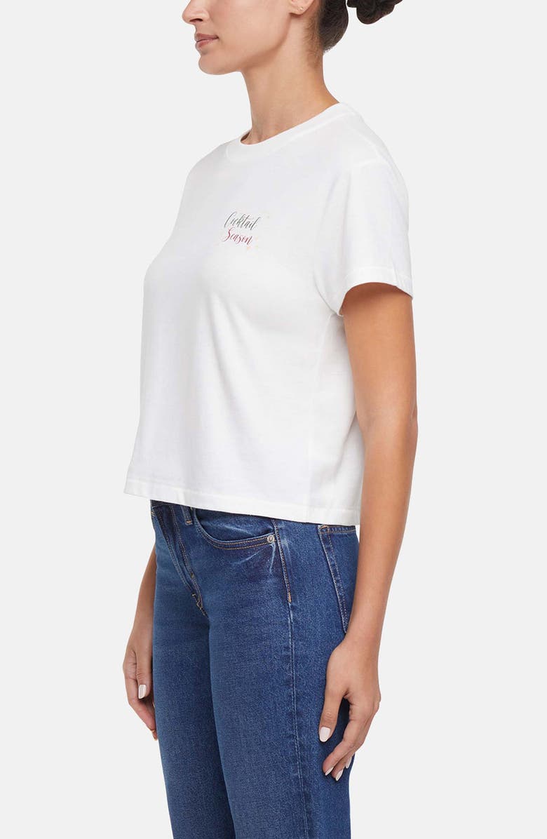 Wildfox Jamie Cocktail Season Graphic T-Shirt, Alternate, color, Snow White