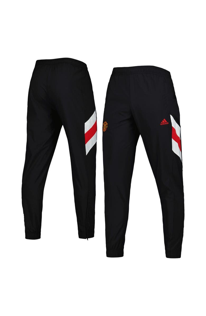 adidas Men's adidas Black Manchester United Football Icon Training Pants, Main, color, Black
