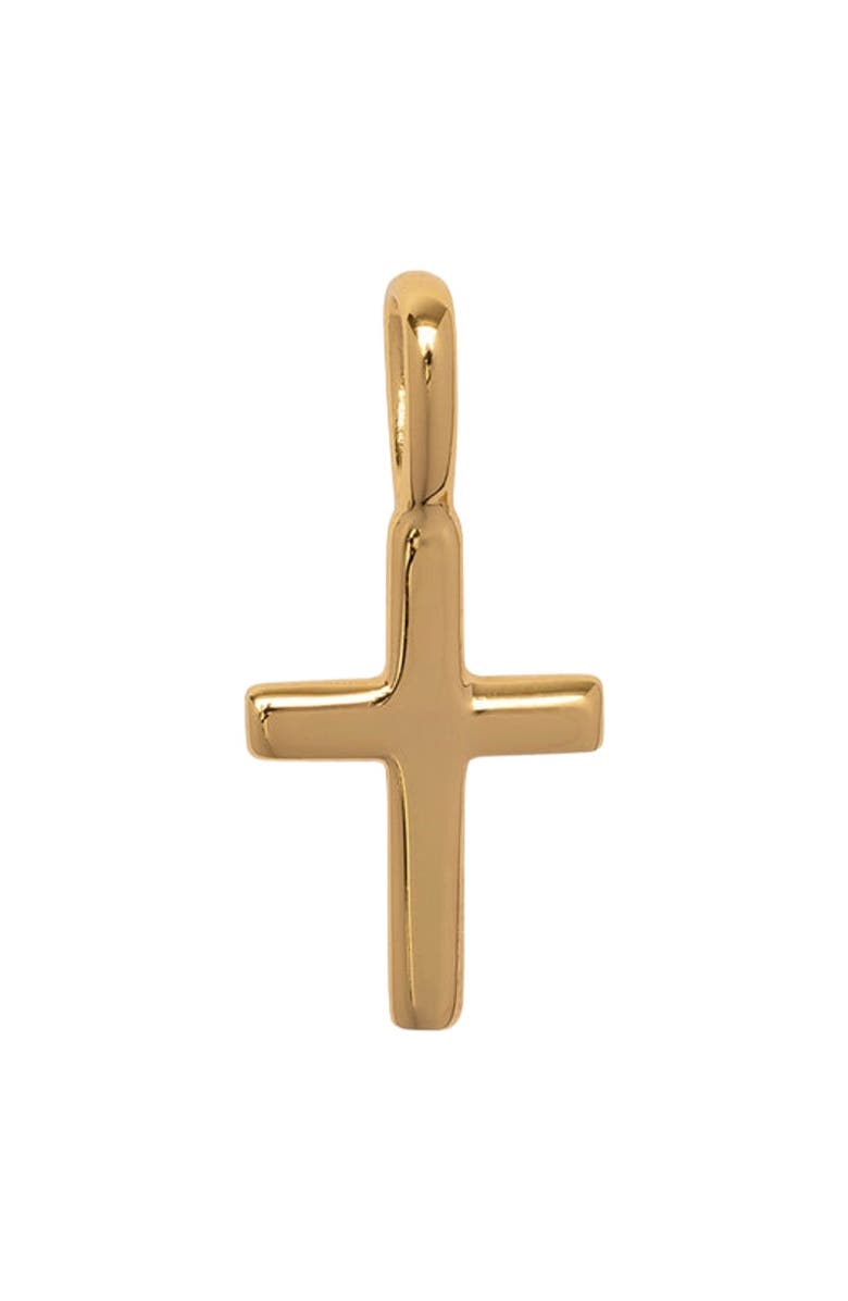 MADE BY MARY Cross Charm, Main, color, Gold Vermeil