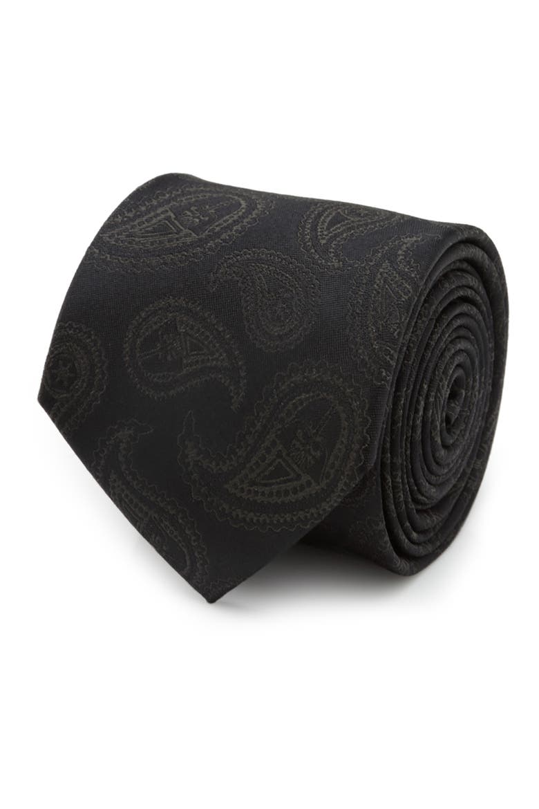 Star Wars™ - Darth Vader Paisley Silk Tie, Alternate, color, BLACK