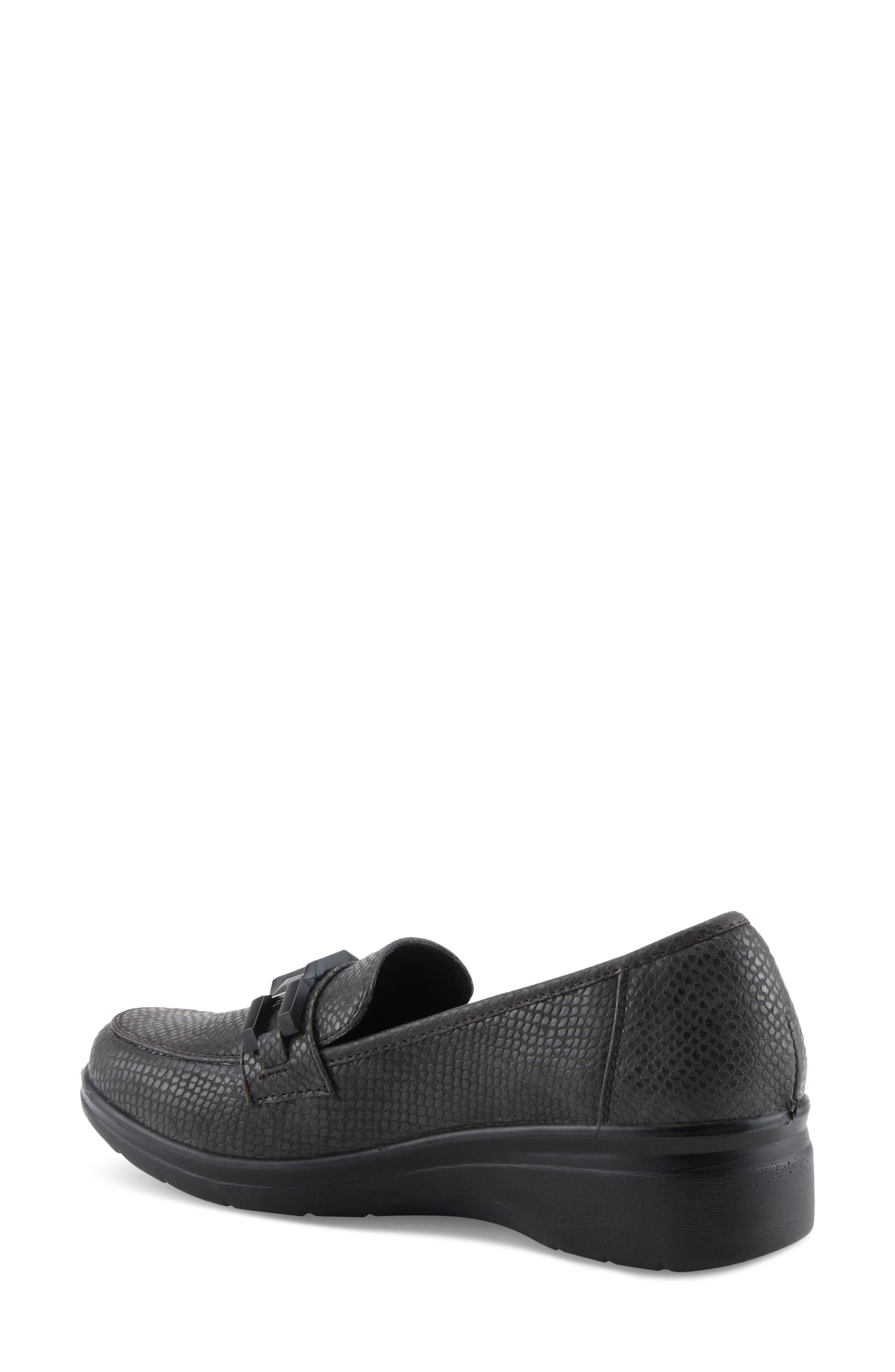 Arisoria Faux Leather Loafer, Alternate, color, PEWTER