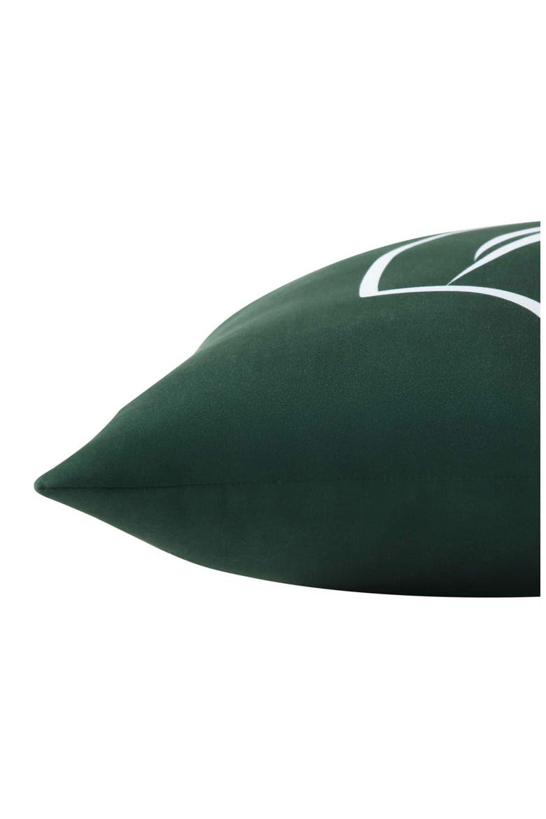 N83 Boat Microfiber Throw Pillow, Alternate, color, DARK GREEN