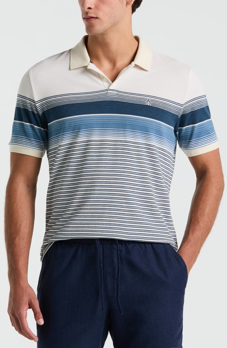 Original Penguin Colorblock Cotton Piqué Polo, Main, color, Birch