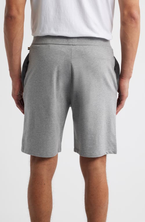 Hugo Boss Boss Authentic Lounge Shorts In Medium Grey