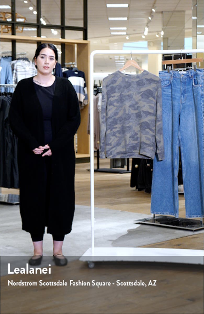 Camo Print Brushed Long Sleeve Top, sales video thumbnail