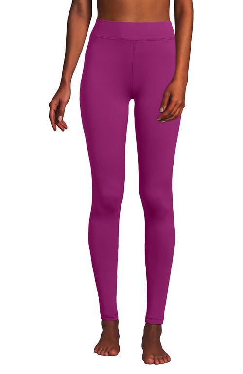 Lands' End Baselayer Cozy Thermaskin Pants In Purple