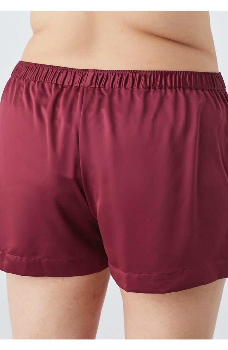 CUUP The Boxer Short Recycled Satin, Alternate, color, Black