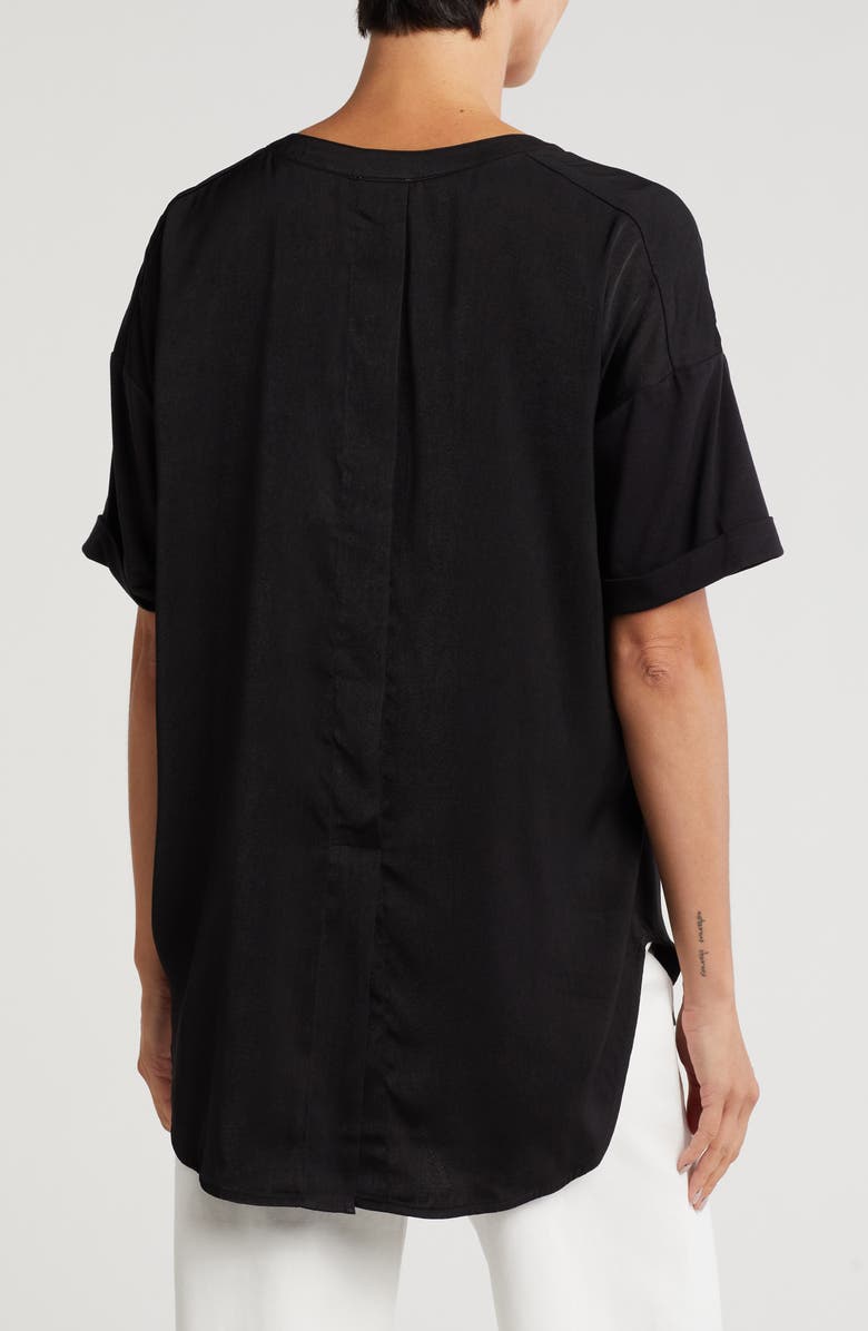 Lysse ́ Leah Short Sleeve Satin Top, Alternate, color, 