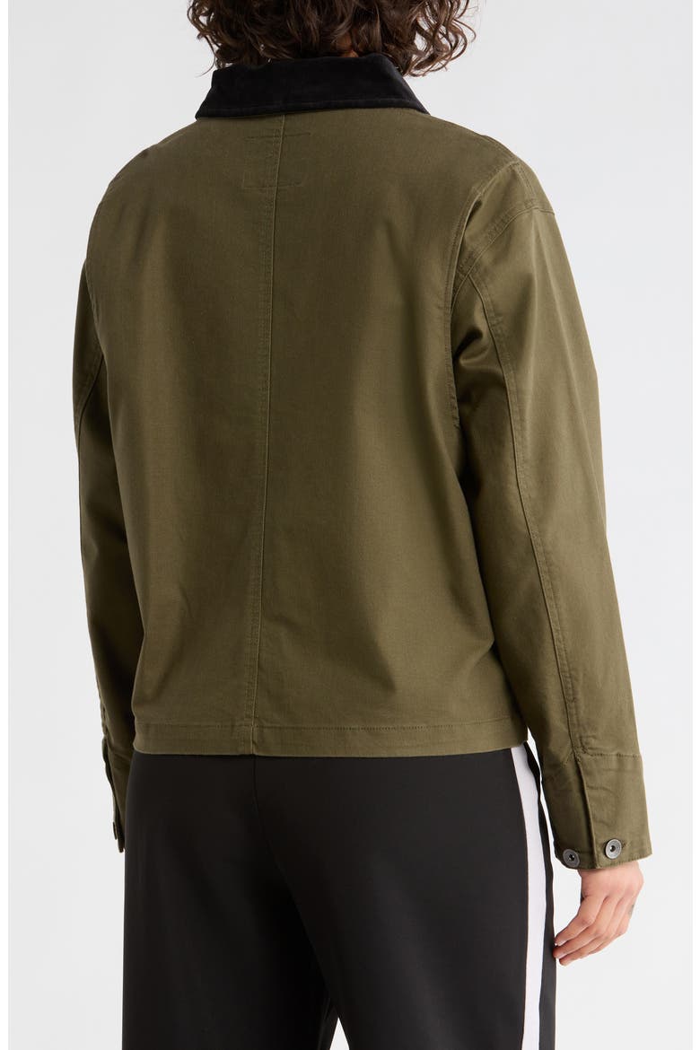 Barn Jacket, Alternate, color, FATIGUE GREEN/ BLACK
