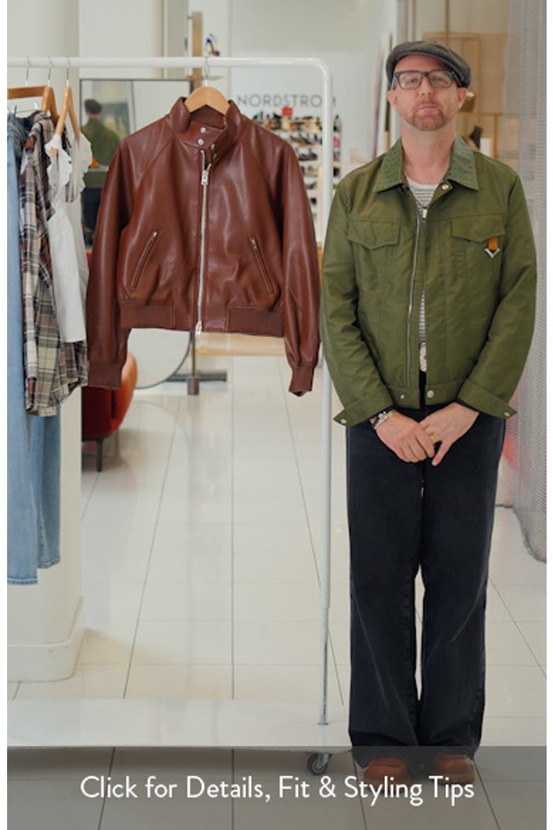 Nova Faux Leather Bomber Jacket video
