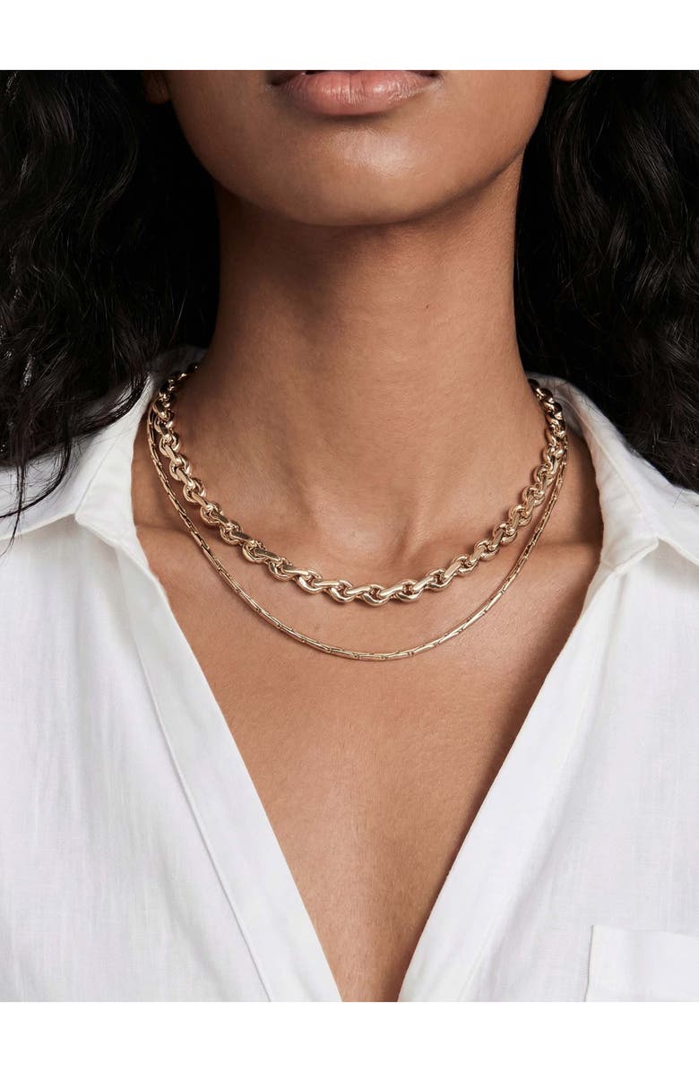 Ettika Mixed Layers Necklace, Alternate, color, Mixed Metal