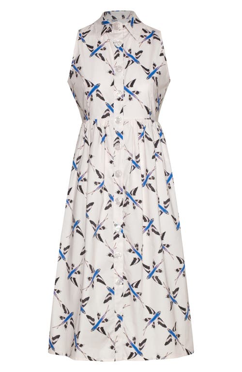 THE LULO PROJECT THE LULO PROJECT PIER SLEEVELESS MIDI SHIRTDRESS
