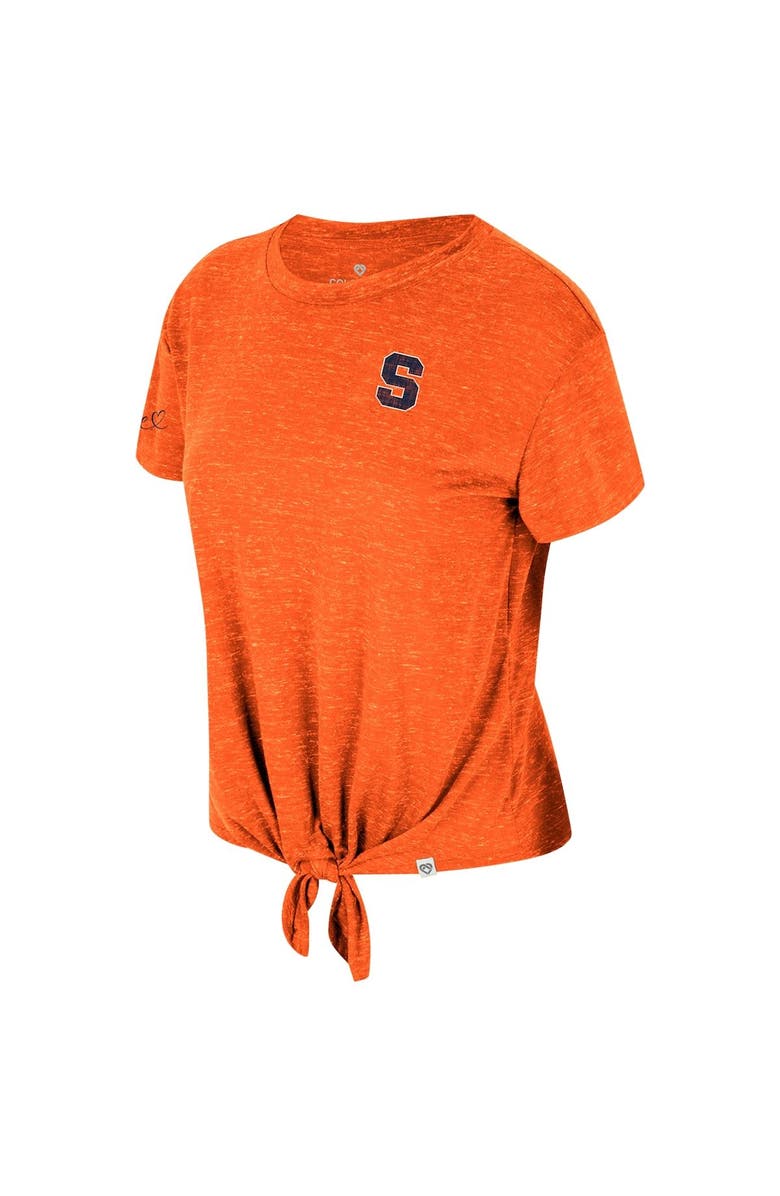 COLOSSEUM Women's Colosseum Orange Syracuse Orange Finalists Tie-Front T-Shirt, Alternate, color,