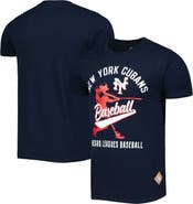 STITCHES Men's Stitches Navy New York Cubans Soft Style T-Shirt