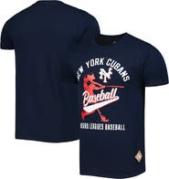 STITCHES Men's Stitches Navy New York Cubans Soft Style T-Shirt