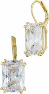SAVVY CIE JEWELS Cubic Zirconia Drop Lever Back Earrings