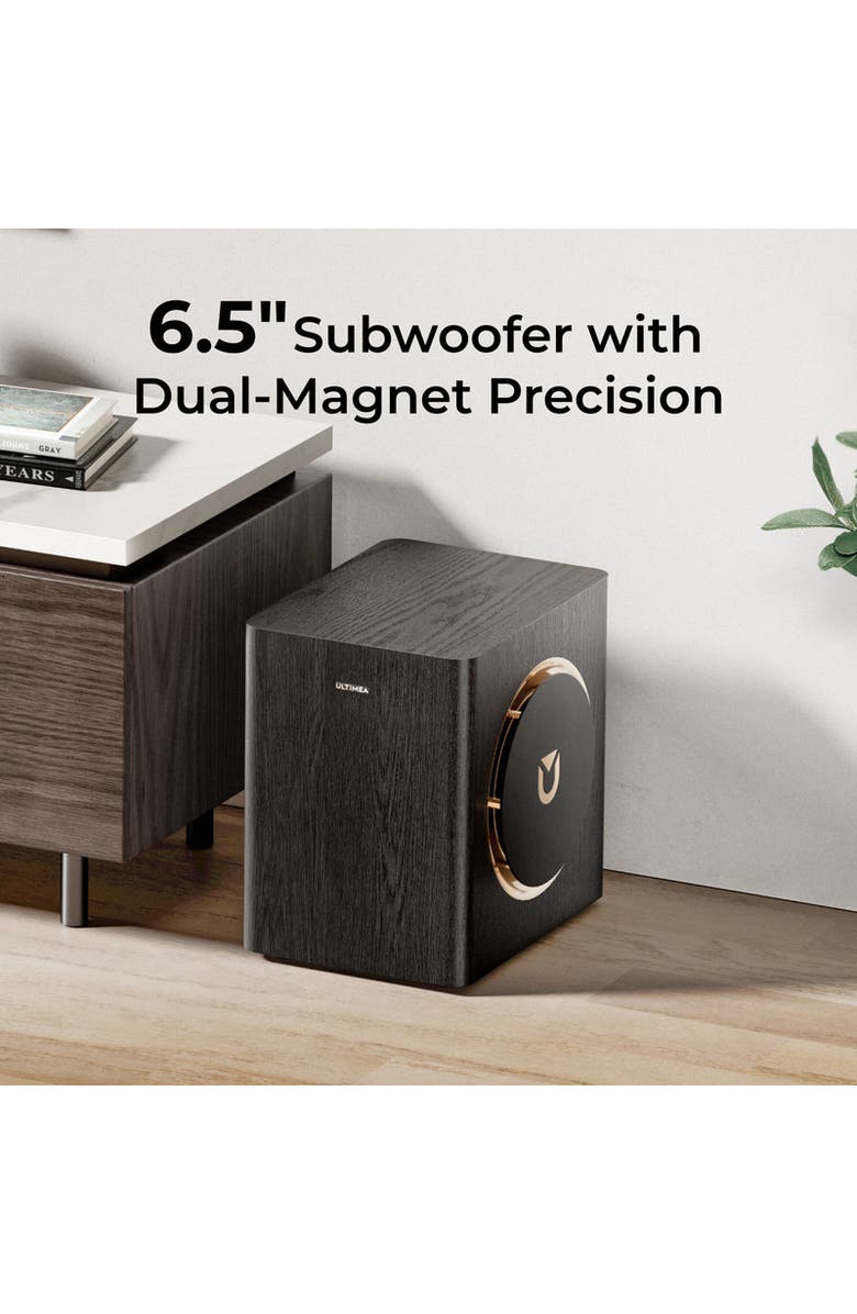 Ultimea Skywave Series 5.1.2ch Wireless Surround Sound System, Alternate, color, Black