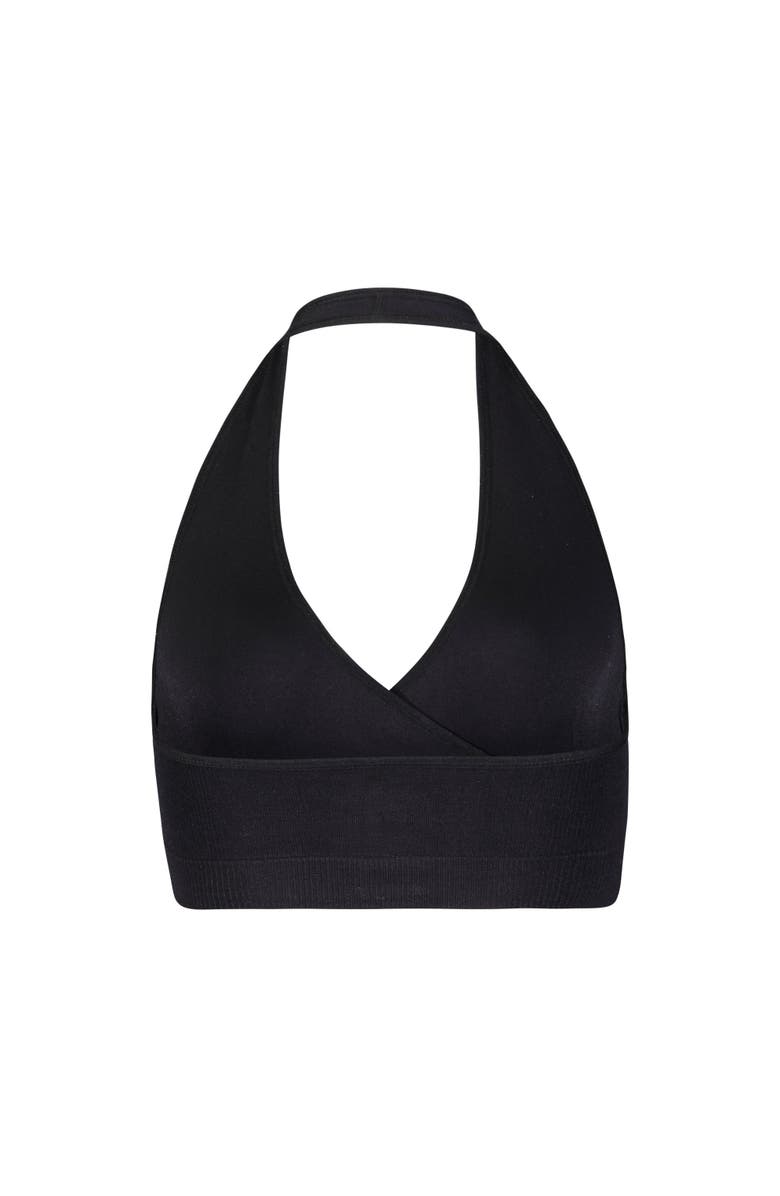 BRABAR Hug Backless Halter Bralette, Alternate, color, Black