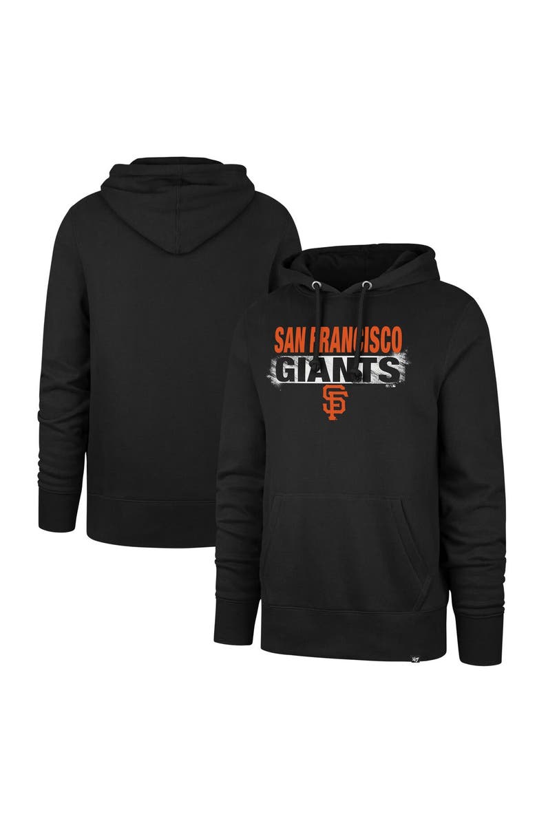 '47 Men's '47 Black San Francisco Giants Base Slide Headline Pullover Hoodie, Main, color, Black
