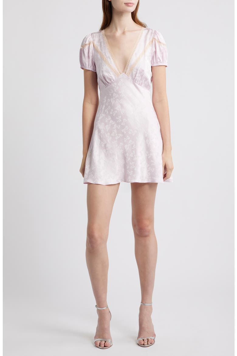 Sylara Silk Minidress, Main, color, ORCHID ICE