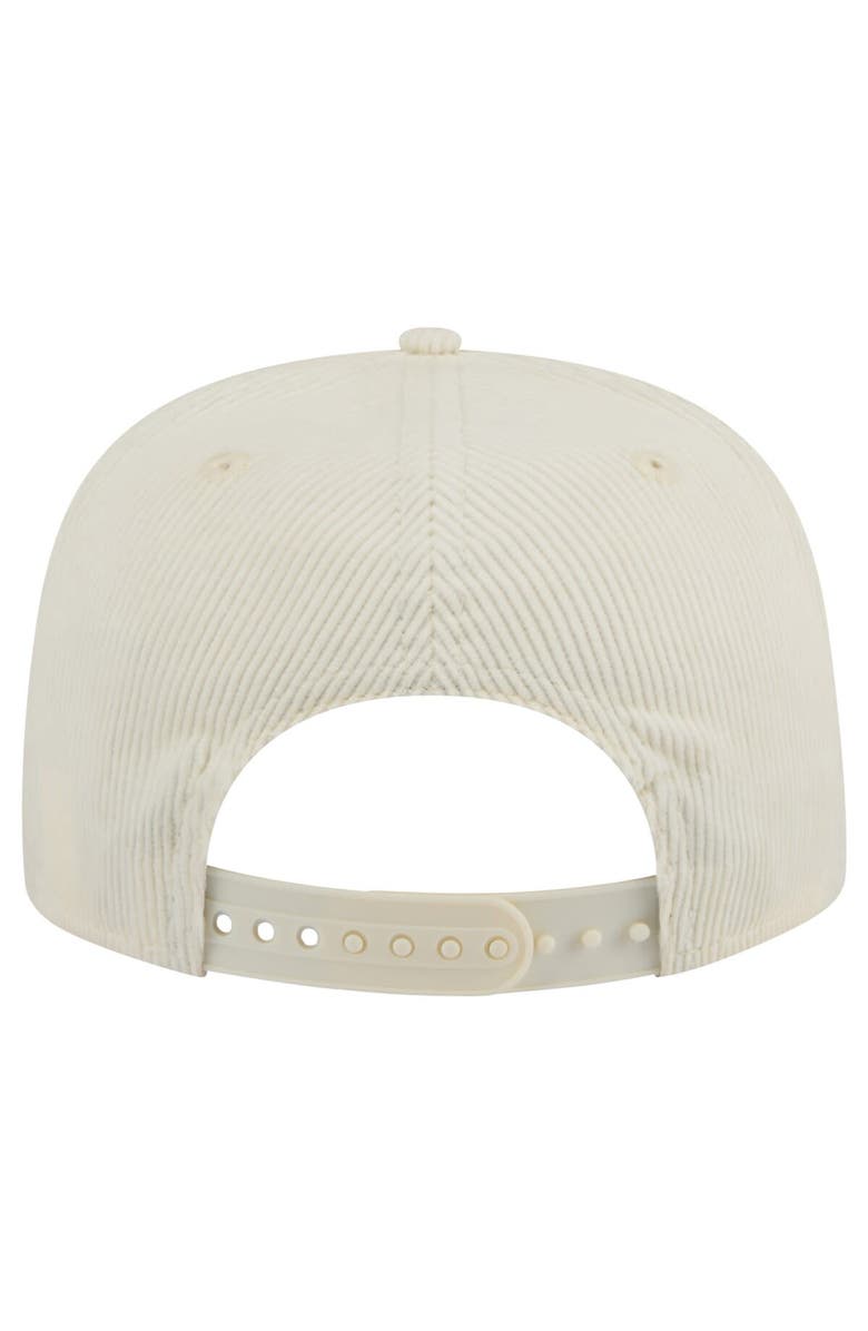 New Era Men's New Era Cream Minnesota Twins Throwback Bar Golfer Corduroy Snapback Hat, Alternate, color,