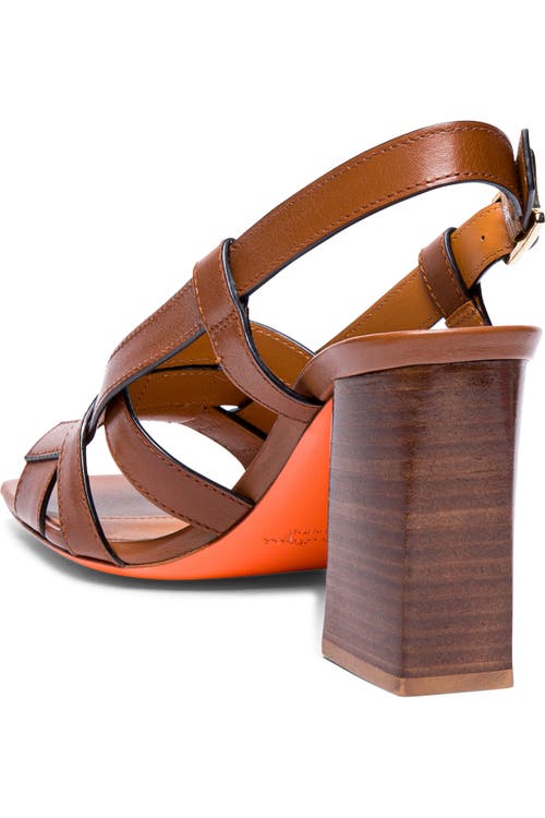 Santoni High-heel Beyond Sandal In Light Brown