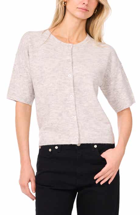 Vince Camuto Short Sleeve Cardigan