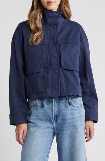 NWT CASLON Hooded selling Utility Jacket