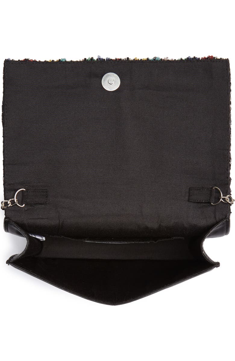 Sole Society Duane Beaded Clutch, Alternate, color,