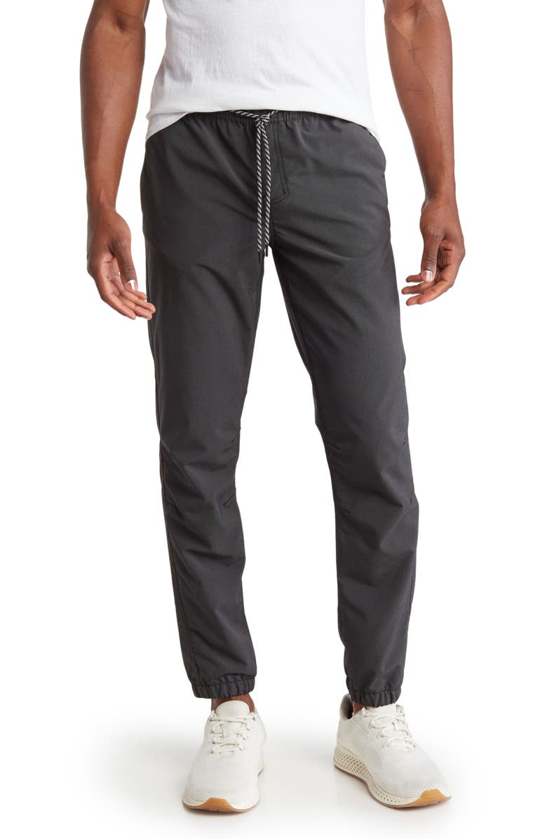 Hurley Nylon Stretch Twill Joggers, Main, color, 