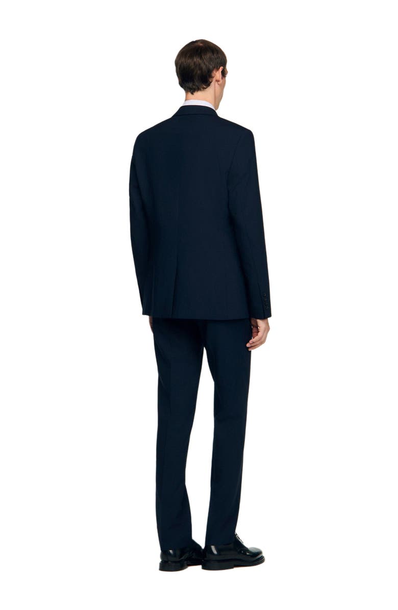 SANDRO Wool suit jacket, Alternate, color, Navy Blue