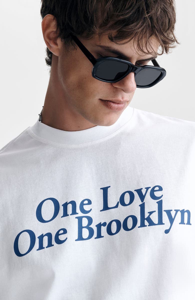 Brooklyn Industries One Love Boxy Fit Cotton Graphic T-Shirt, Alternate, color, 